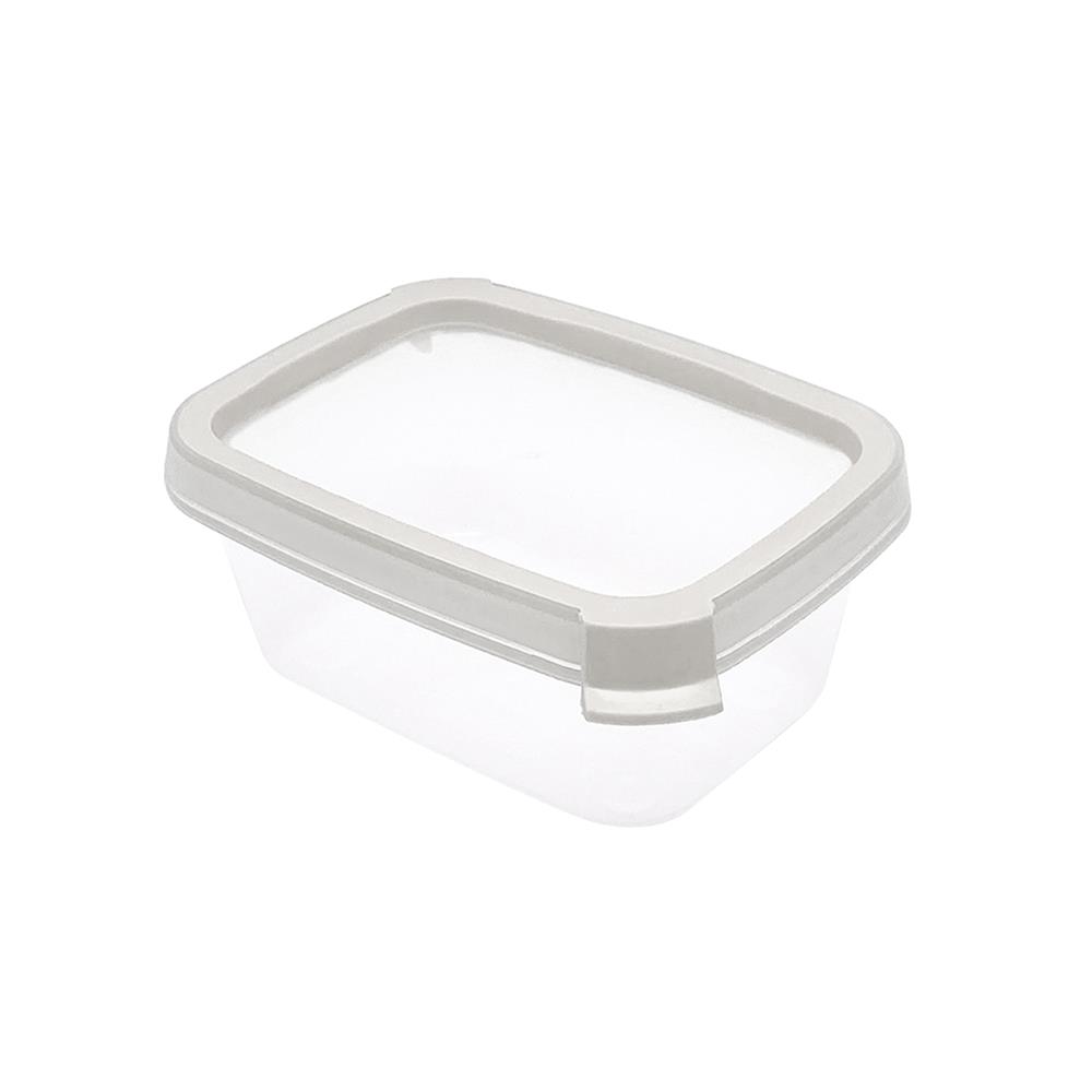 กล่องอาหารเหลี่ยม 0.2 ลิตร KECH NEAT สีเทา (แพ็ก 2 ชิ้น)