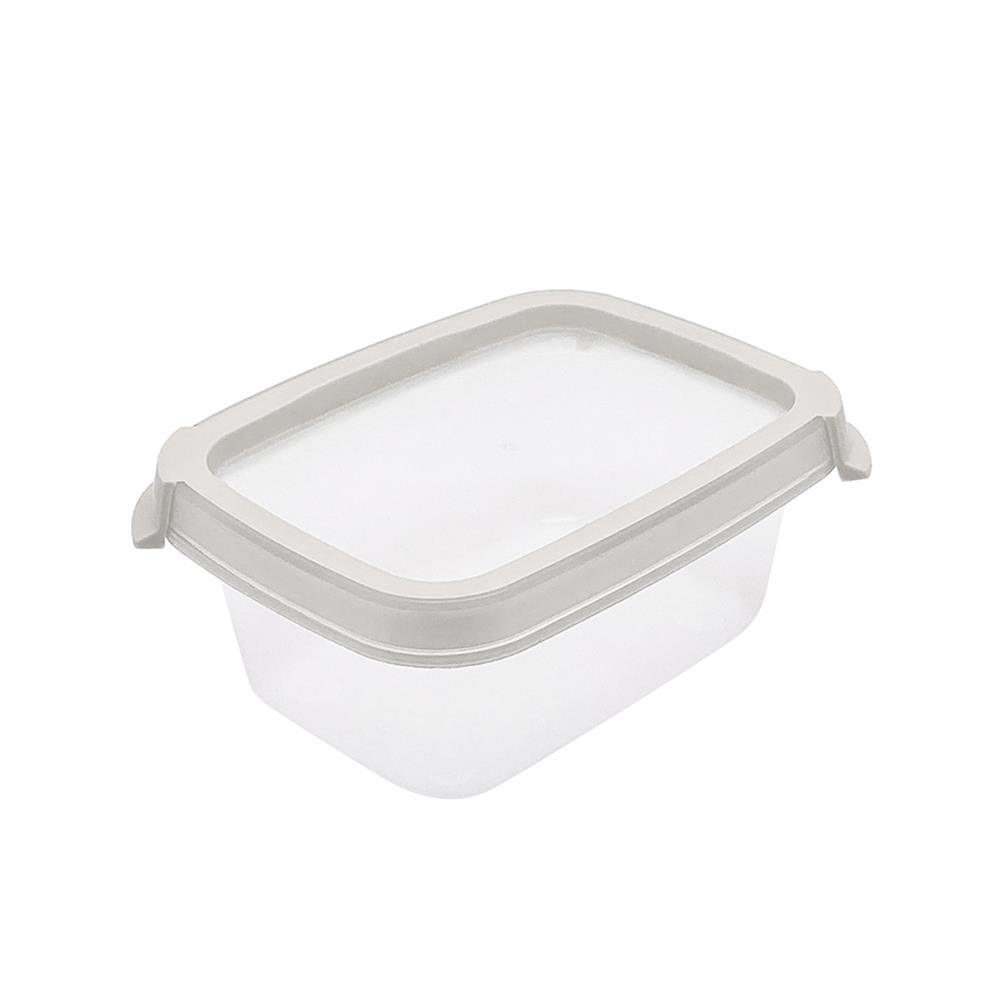 กล่องอาหารเหลี่ยม 0.2 ลิตร KECH NEAT สีเทา (แพ็ก 2 ชิ้น)