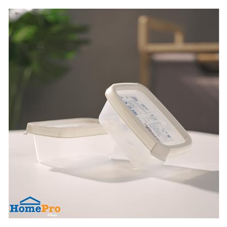 กล่องอาหารเหลี่ยม 0.2 ลิตร KECH NEAT สีเทา (แพ็ก 2 ชิ้น)_6