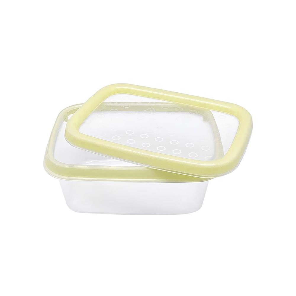 กล่องอาหารเหลี่ยม 0.2 ลิตร KECH NICE สีเหลือง