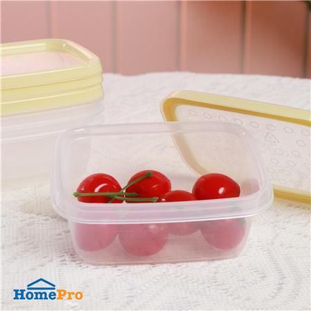 กล่องอาหารเหลี่ยม 0.2 ลิตร KECH NICE สีเหลือง_4