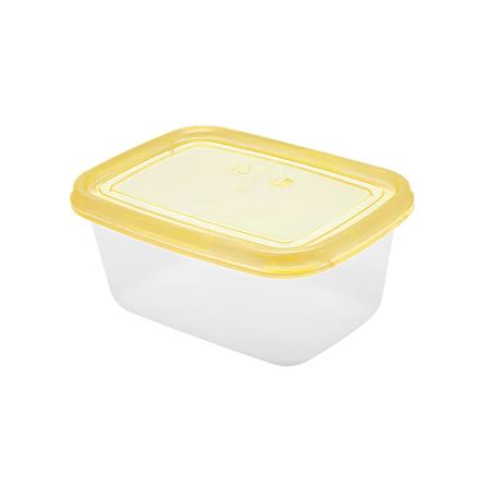 กล่องอาหารเหลี่ยม 0.5 ลิตร KECH NOLA สีเหลือง แพ็ก 4 ชิ้น_2