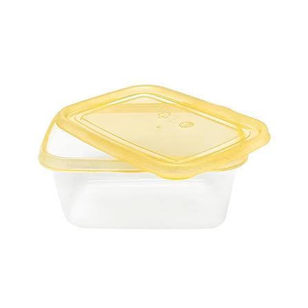 กล่องอาหารเหลี่ยม 0.5 ลิตร KECH NOLA สีเหลือง แพ็ก 4 ชิ้น_3