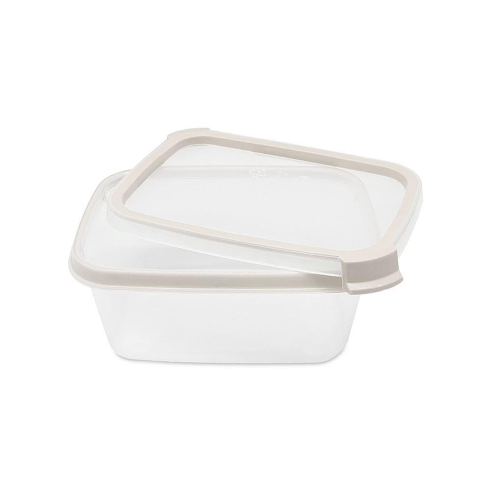 กล่องอาหารเหลี่ยม 0.5 ลิตร KECH NEAT สีเทา