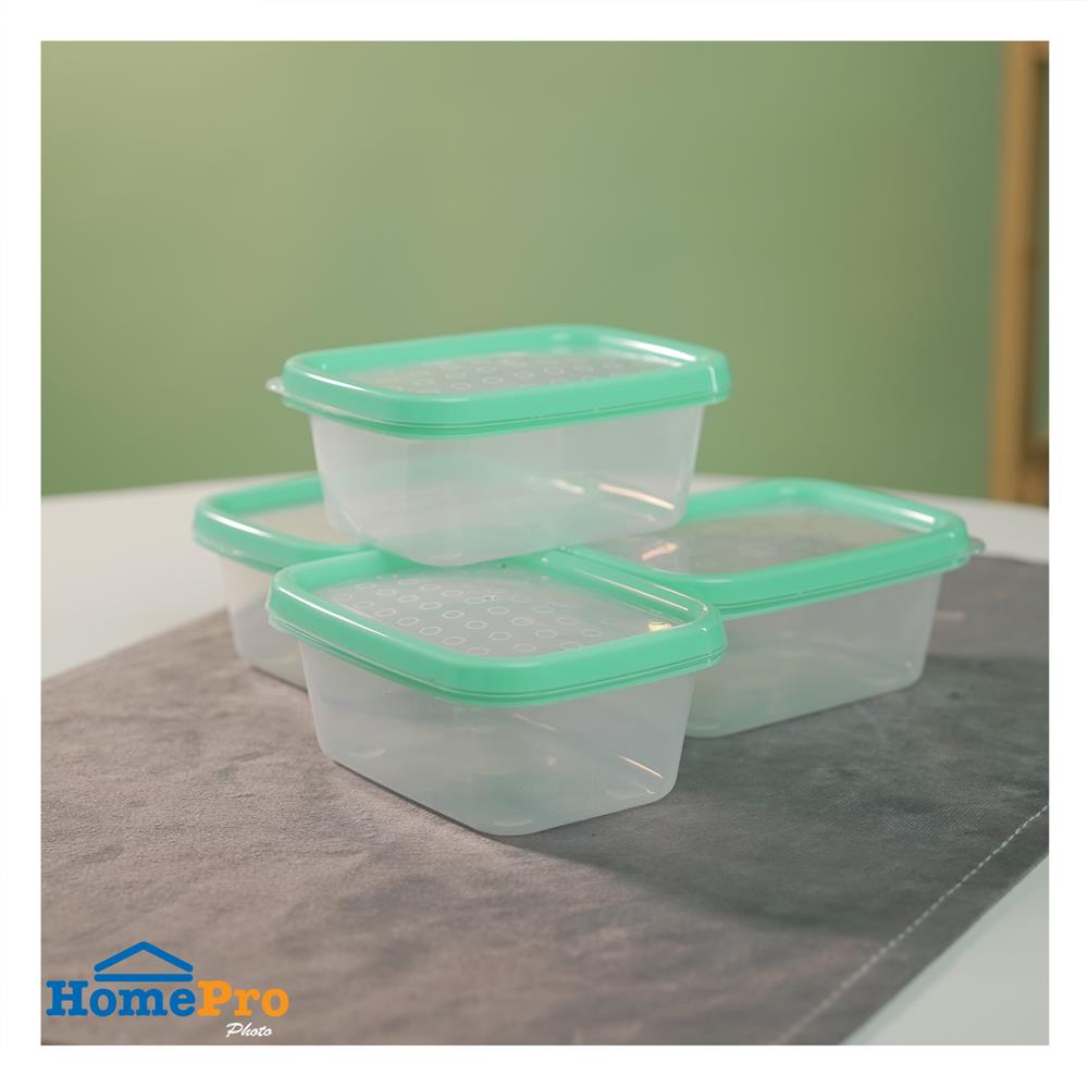 กล่องอาหารเหลี่ยม 0.2 ลิตร KECH NICE สีเขียว