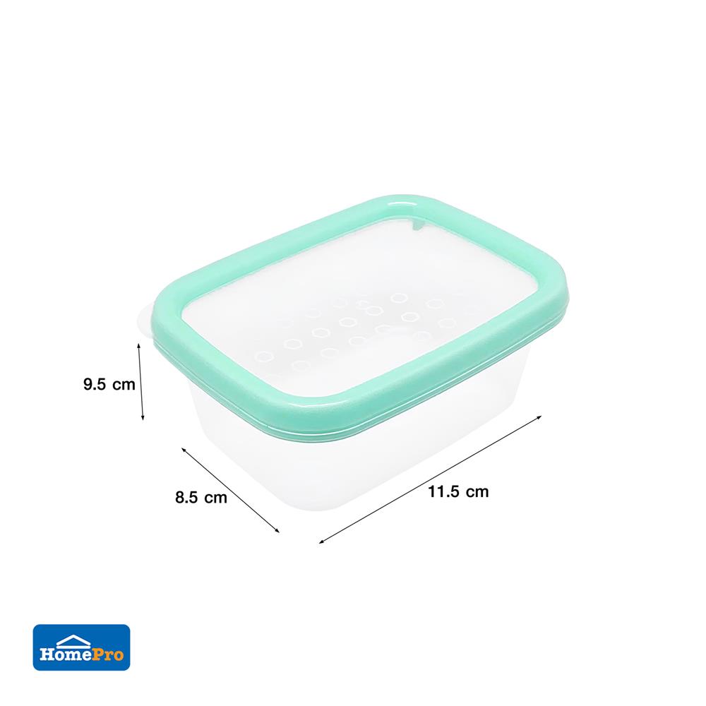 กล่องอาหารเหลี่ยม 0.2 ลิตร KECH NICE สีเขียว