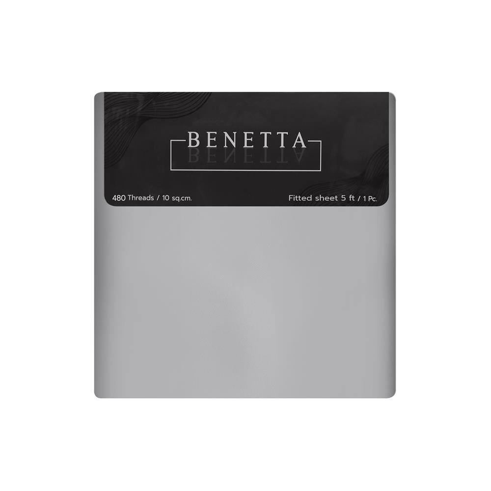 ผ้าปูที่นอน 5 ฟุต BENETTA ELEGANCE สี GREY