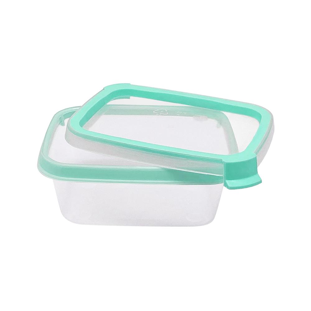 กล่องอาหารเหลี่ยม 0.2 ลิตร KECH NEAT สีเขียว (แพ็ก 2 ชิ้น)