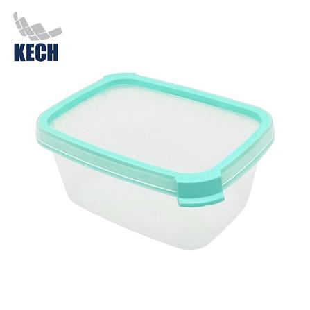 กล่องอาหารเหลี่ยม 0.5 ลิตร KECH NEAT สีเขียว_1