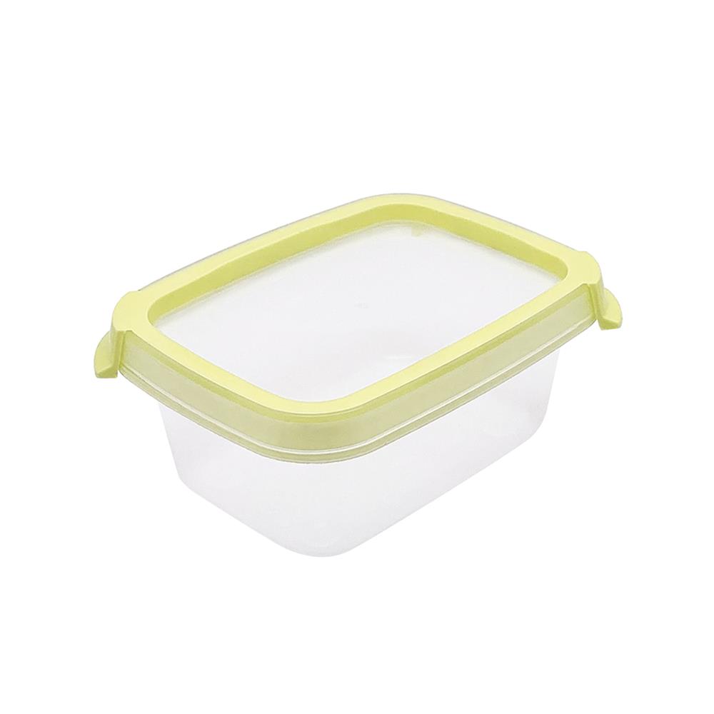 กล่องอาหารเหลี่ยม 0.2 ลิตร KECH NEAT สีเหลือง (แพ็ก 2 ชิ้น)