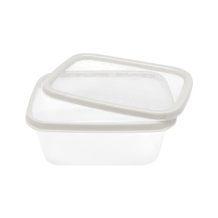 กล่องอาหารเหลี่ยม 0.5 ลิตร KECH NICE สีเทา แพ็ก 4 ชิ้น_3