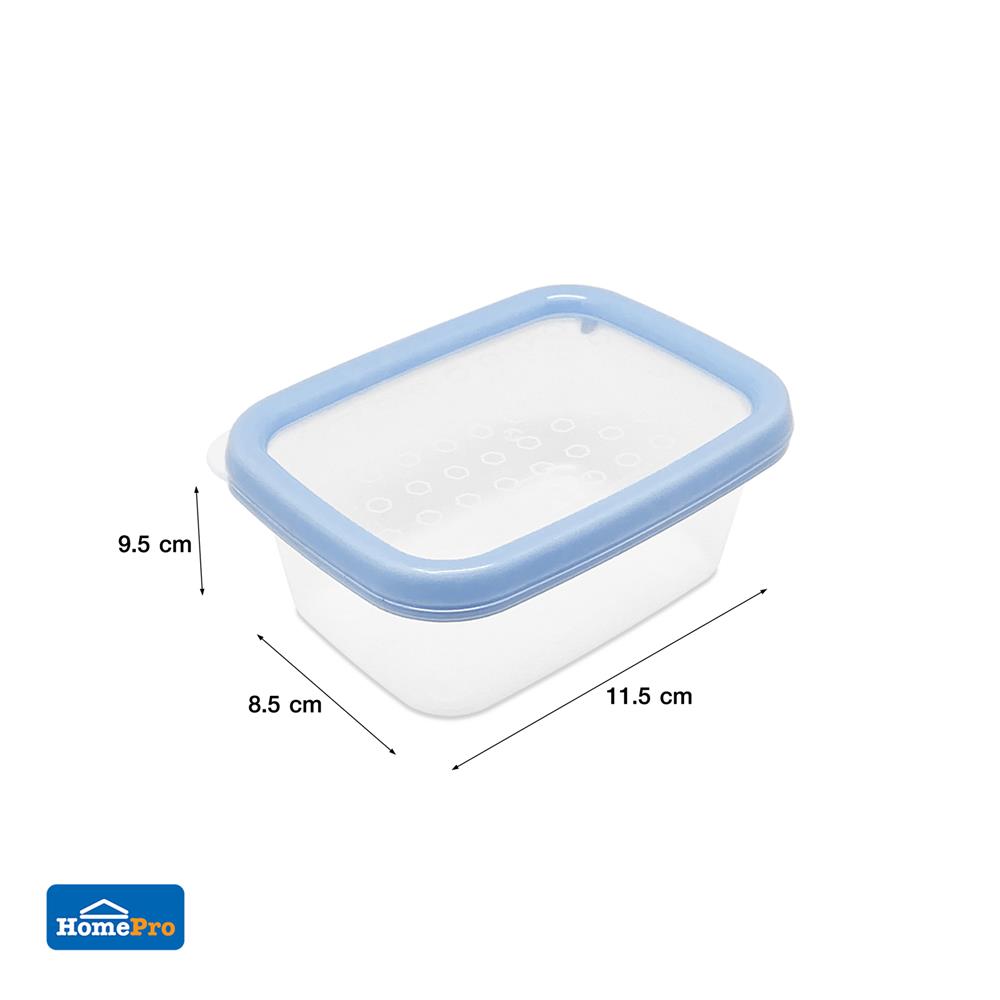 กล่องอาหารเหลี่ยม 0.2 ลิตร KECH NICE สีฟ้า