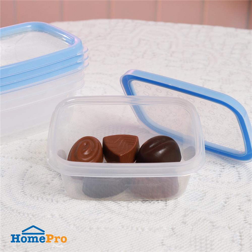 กล่องอาหารเหลี่ยม 0.2 ลิตร KECH NICE สีฟ้า