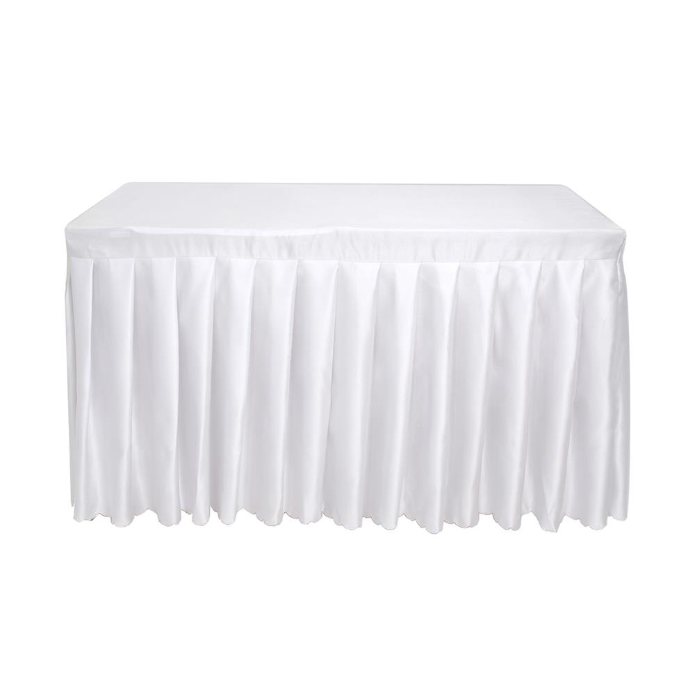 ผ้าคลุมโต๊ะสำเร็จรูปแบบจีบ FURDINI FINE 120X60 ซม. สีขาว