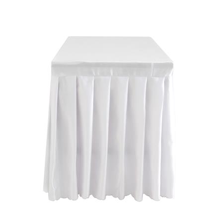ผ้าคลุมโต๊ะสำเร็จรูปแบบจีบ FURDINI FINE 120X60 ซม. สีขาว_3
