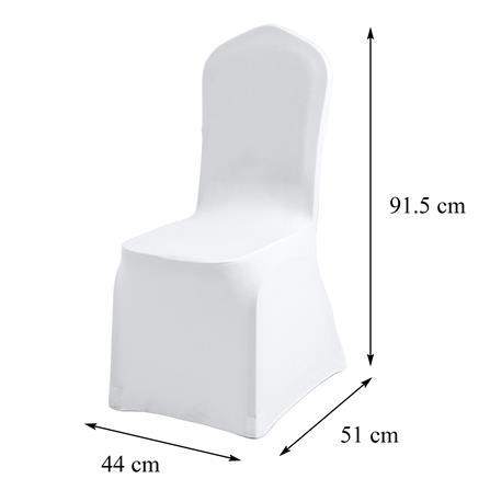 ผ้าคลุมเก้าอี้สำเร็จรูป FURDINI SPENDEX-FINELY สีขาว_11