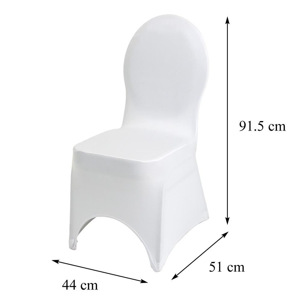 ผ้าคลุมเก้าอี้สำเร็จรูป FURDINI SPENDEX-FINE สีขาว