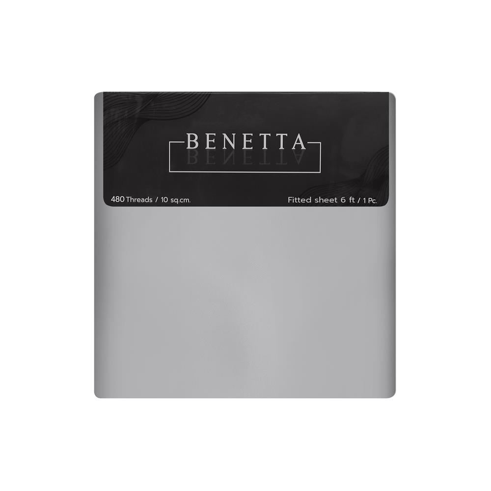 ผ้าปูที่นอน 6 ฟุต BENETTA ELEGANCE สี GREY