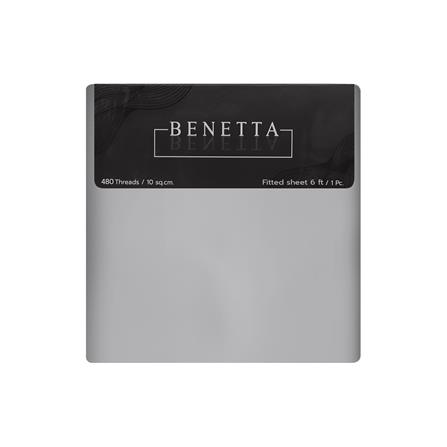 ผ้าปูที่นอน 6 ฟุต BENETTA ELEGANCE สี GREY_5