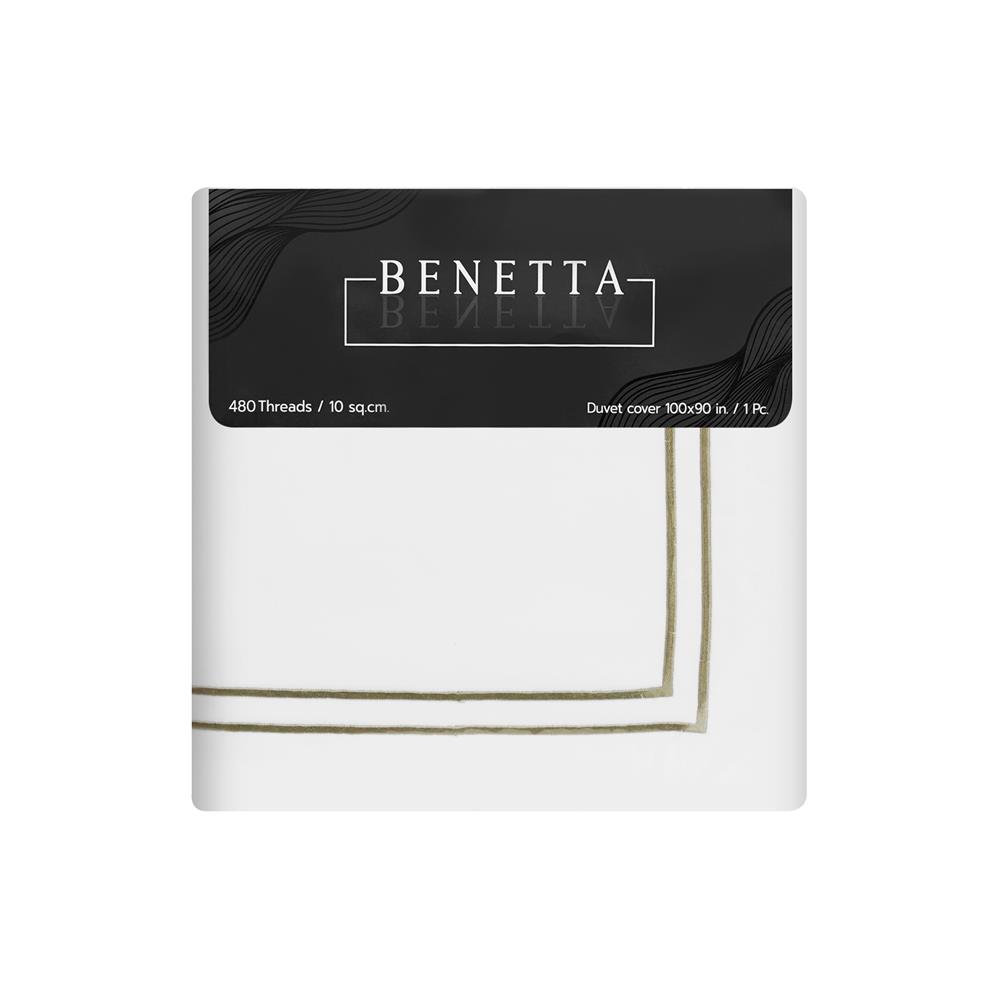 ปลอกผ้านวม BENETTA ELEGANCE 100x90 นิ้ว สี WHITE