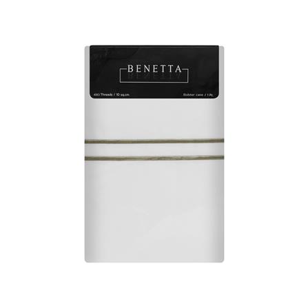ปลอกหมอนข้าง BENETTA ELEGANCE สี WHITE_3
