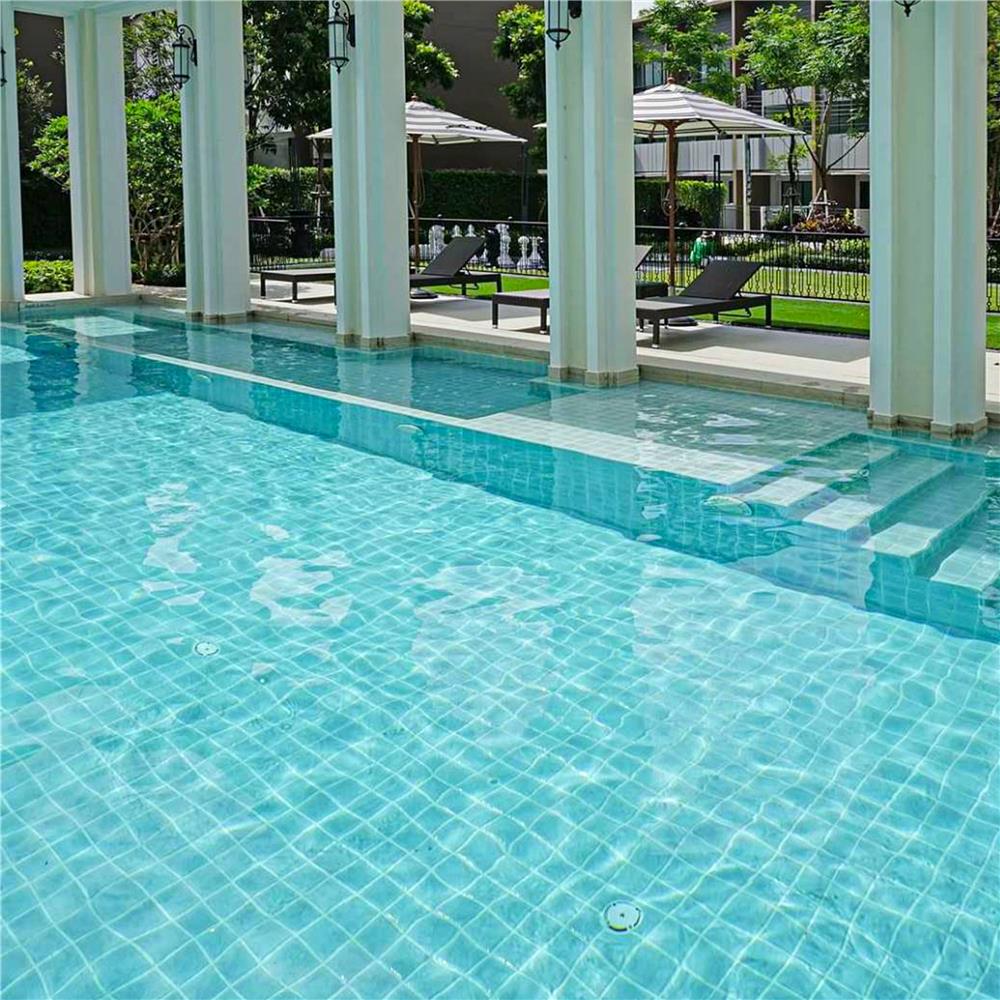 กระเบื้องสระว่ายน้ำ 4x4 นิ้ว KENZAI ยิปซี ไทล์ เจตกรีน 90P