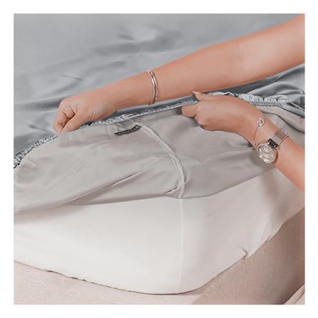 ผ้าปูที่นอน 3.5 ฟุต BENETTA WISDOM สี METALLIC GREY_4