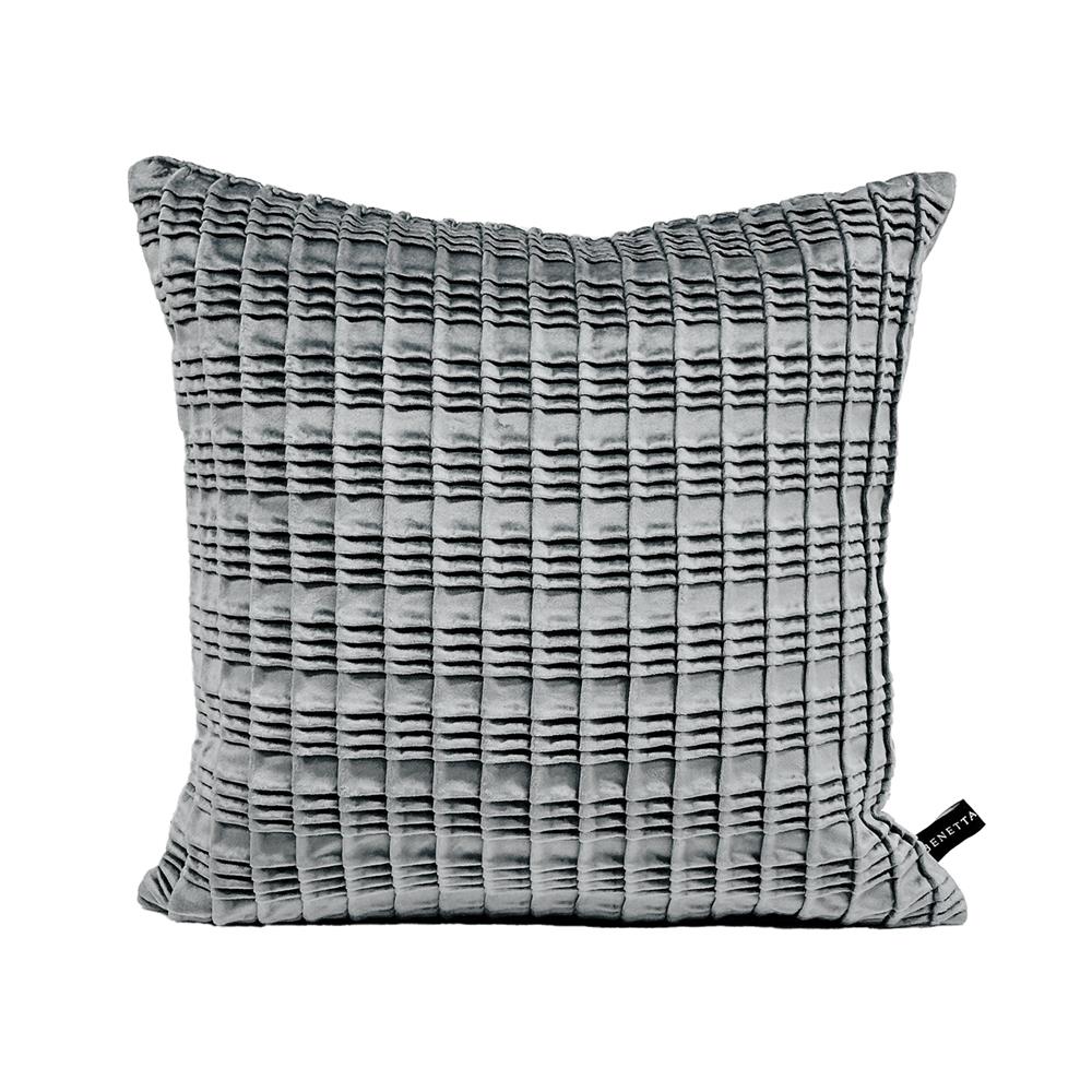 หมอนอิง BENETTA BECCA 18X18 นิ้ว สีเทา_1