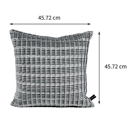 หมอนอิง BENETTA BECCA 18X18 นิ้ว สีเทา_9