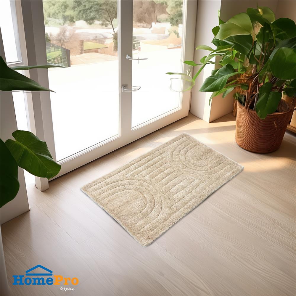 พรม HOME LIVING STYLE SI-DOME 45X70 ซม. สีครีม