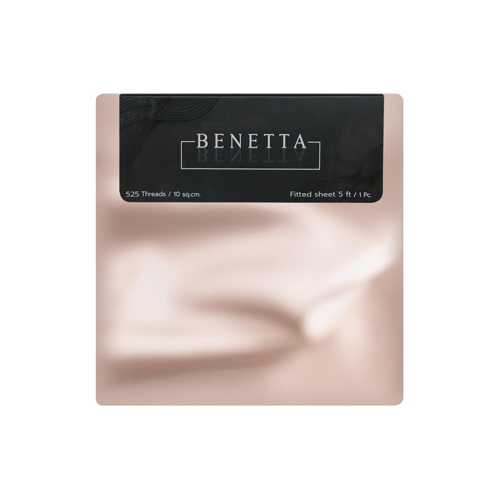 ผ้าปูที่นอน 5 ฟุต BENETTA PRESTIGE สี PINK GOLD