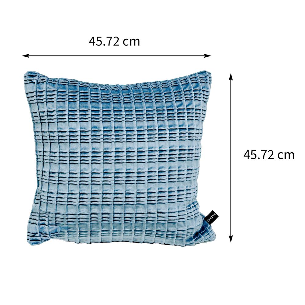 หมอนอิง BENETTA BECCA 18X18 นิ้ว สีฟ้า