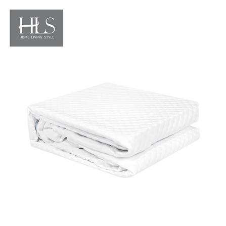 ผ้ารองกันเปื้อนเคลือบกันน้ำ QUEEN SIZE HOME LIVING STYLE LUNAR สีขาว_0