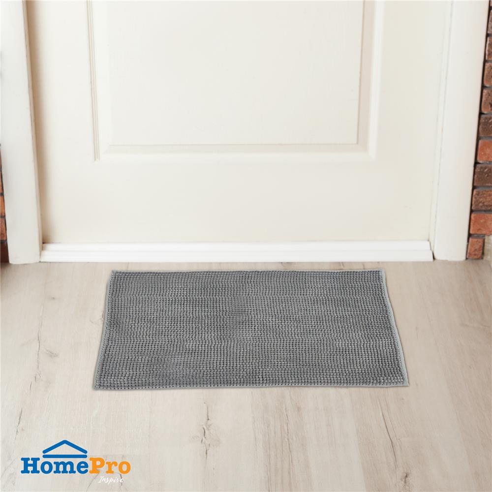 พรม HOME LIVING STYLE CHIN 45X70 ซม. สีเทาเข้ม