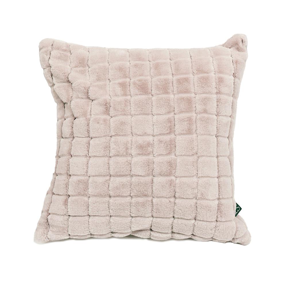 หมอนอิง HOME LIVING STYLE HILLARY 18X18 นิ้ว สีน้ำตาลอ่อน_1