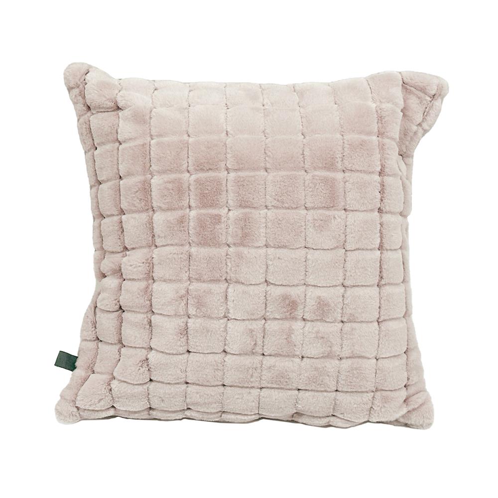 หมอนอิง HOME LIVING STYLE HILLARY 18X18 นิ้ว สีน้ำตาลอ่อน