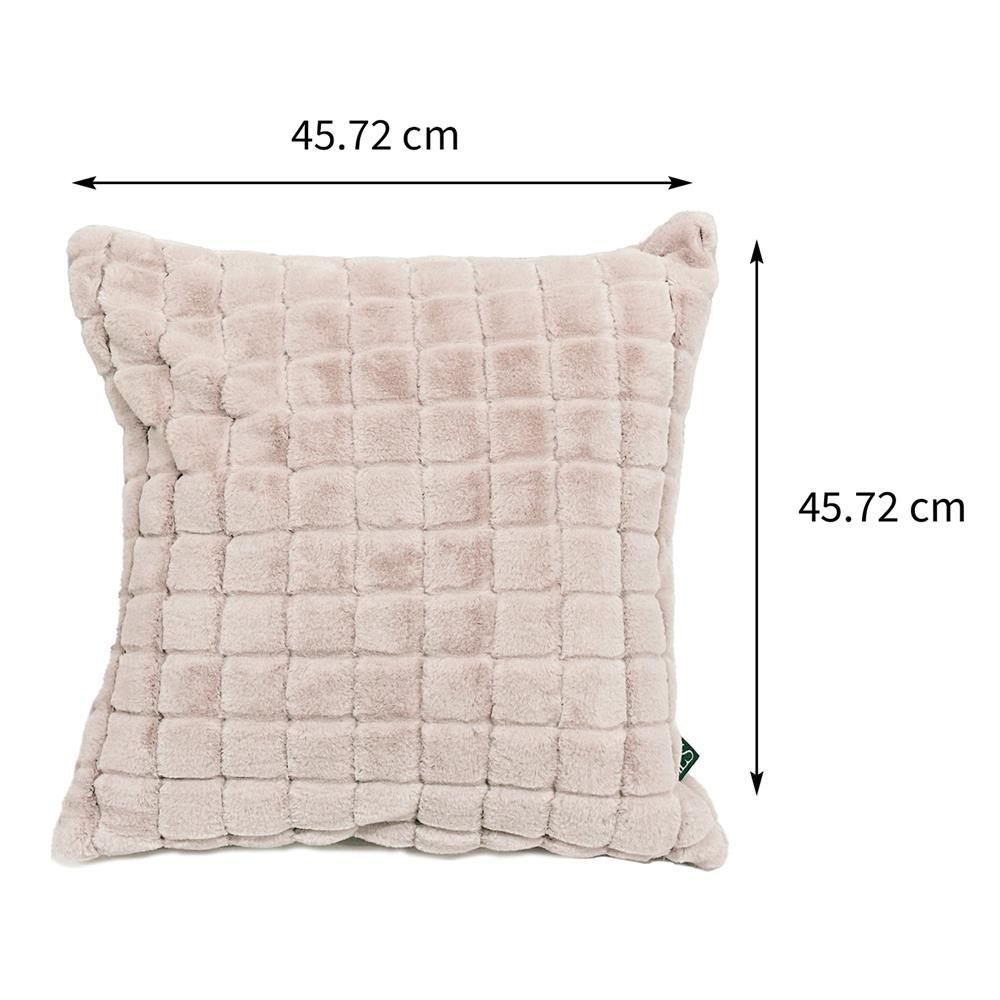 หมอนอิง HOME LIVING STYLE HILLARY 18X18 นิ้ว สีน้ำตาลอ่อน