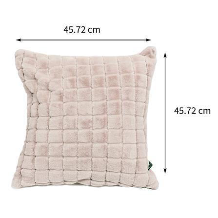 หมอนอิง HOME LIVING STYLE HILLARY 18X18 นิ้ว สีน้ำตาลอ่อน_9