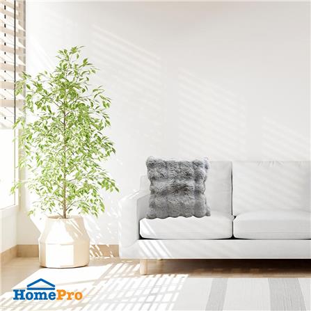 หมอนอิง HOME LIVING STYLE HILLARY 18X18 นิ้ว สีเทา_7