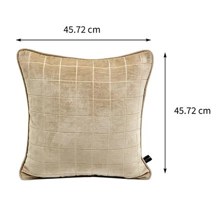 หมอนอิง BENETTA PRESSO 18X18 นิ้ว สีน้ำตาล_9