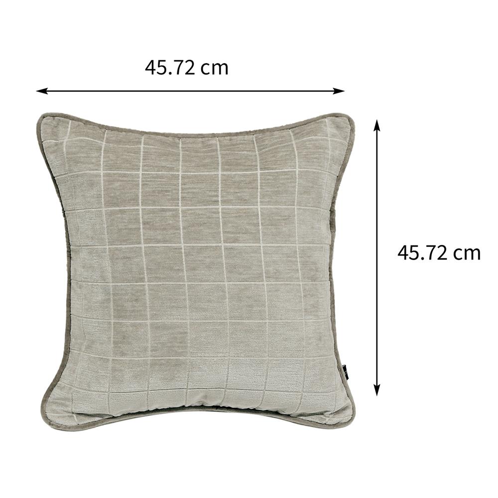 หมอนอิง BENETTA PRESSO 18X18 นิ้ว สีเทา