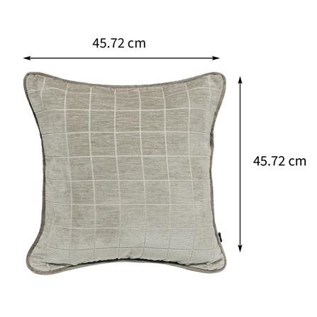 หมอนอิง BENETTA PRESSO 18X18 นิ้ว สีเทา_9