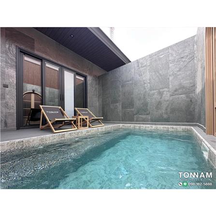 แผ่นตกแต่งผนัง STONE DECOR กรูฟ สโตน เทา 61x122 ซม._2