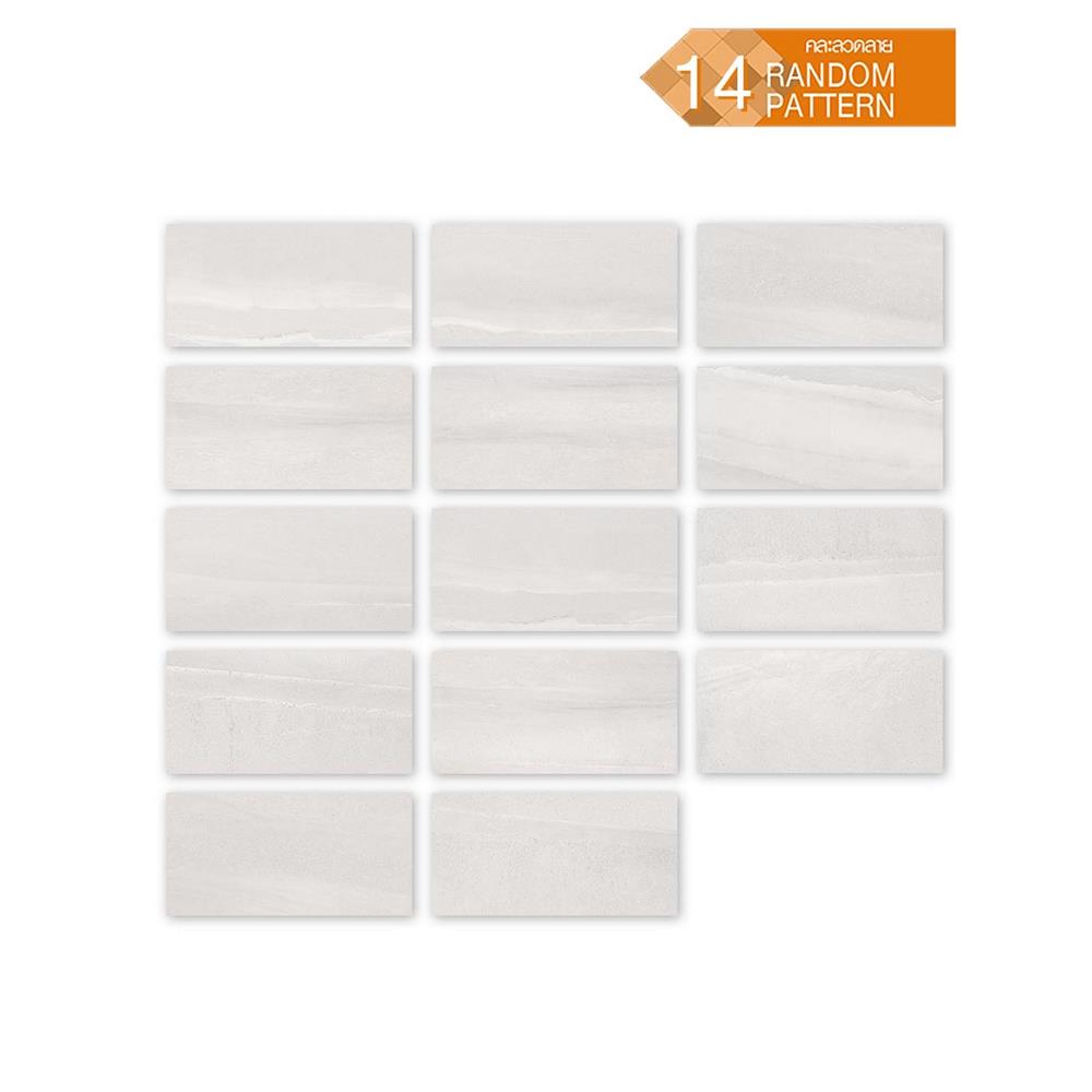 กระเบื้องพื้นพอร์ซเลน 30x60 ซม. TARA แคนเบอไรด์ เทา 1.44 ตร.ม.