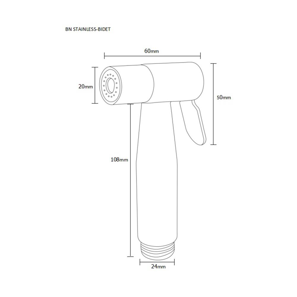 สายฉีดชำระเฉพาะหัว RASLAND RA HEAD-KP19-HD สีสเตนเลส