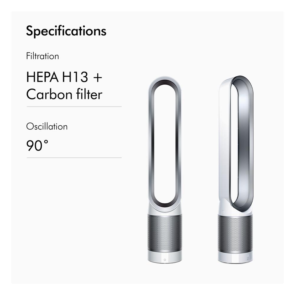 เครื่องฟอกอากาศ DYSON TP00 PURE COOL สีขาว/เงิน 27 ตารางเมตร