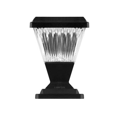 ไฟหัวเสา SOLAR LAMPTAN STREAM 15 วัตต์ DAYLIGHT/COOL WHITE/WARM WHITE สีดำ_1