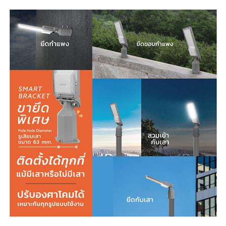 ไฟถนน LED LAMPTAN LEADER2 50 วัตต์ DAYLIGHT สีเทา_7