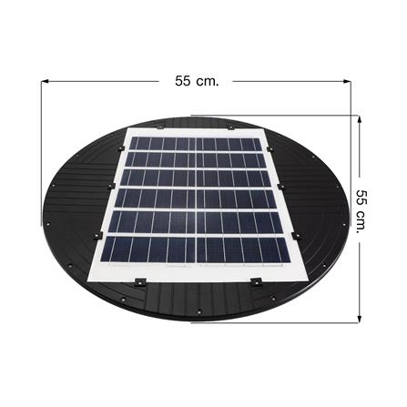 ไฟสนาม SOLAR EVE 201897 1000 วัตต์ DAYLIGHT สีดำ_4