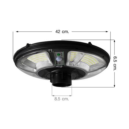 ไฟสนาม SOLAR EVE 201880 500 วัตต์ DAYLIGHT สีดำ_5